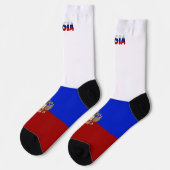 Russisch wapenschild sokken (Links)