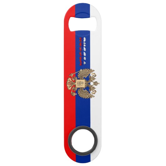 Russisch wapenschild speed flessenopener (Voorkant)
