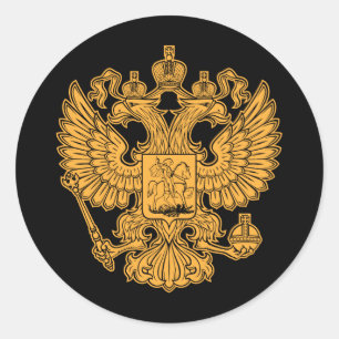 Russisch wapenschild van de Russische Federatie Ronde Sticker