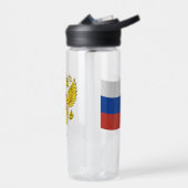 Russisch wapenschild, vlag, Rusland Waterfles (Links)