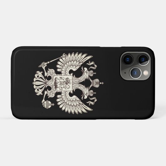 Russisch wapenschild - witte versie Case-Mate iPhone case (Achterkant (horizontaal))