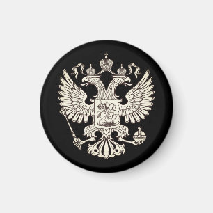 Russisch wapenschild - witte versie magneet