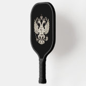 Russisch wapenschild - witte versie pickleball paddle (Links)