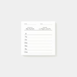 Russisch | Werkwoorden Vervoeging Praktijk Post-it® Notes