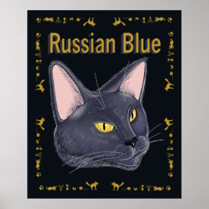 RussischBlauw Poster