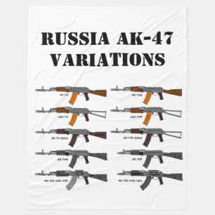 RUSSISCHE AK-47 VARIATIES FLEECE DEKEN