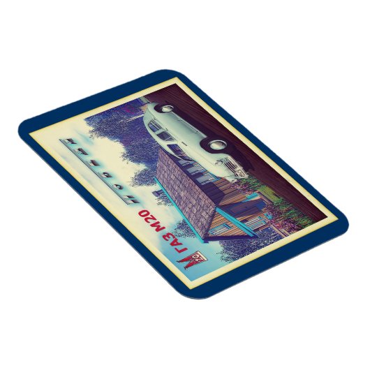 Russische auto en Dacha Magneet (Rechterzijde)