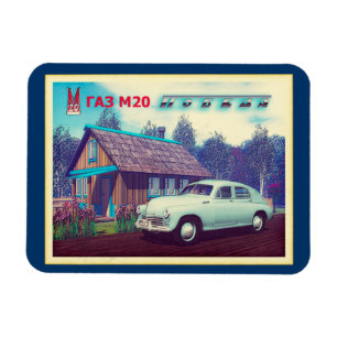 Russische auto en Dacha Magneet