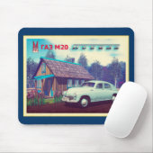 Russische auto en Dacha Muismat (Met muis)