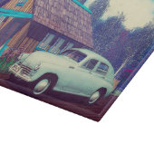 Russische auto en Dacha Snijplank (Hoek)