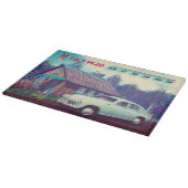 Russische auto en Dacha Snijplank (Hoek)