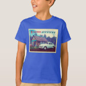 Russische auto en Dacha T-shirt (Voorkant)