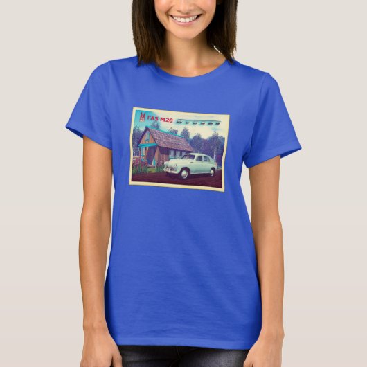 Russische auto en Dacha T-shirt (Voorkant)