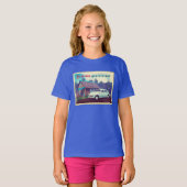 Russische auto en Dacha T-shirt (Voorkant volledig)