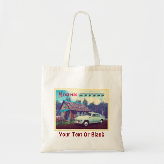 Russische auto en Dacha Tote Bag (Voorkant)