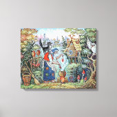 RUSSISCHE BABA YAGA FOLK TALE CANVAS AFDRUK (Voorkant)