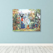 RUSSISCHE BABA YAGA FOLK TALE CANVAS AFDRUK (Insitu (Houten vloer))