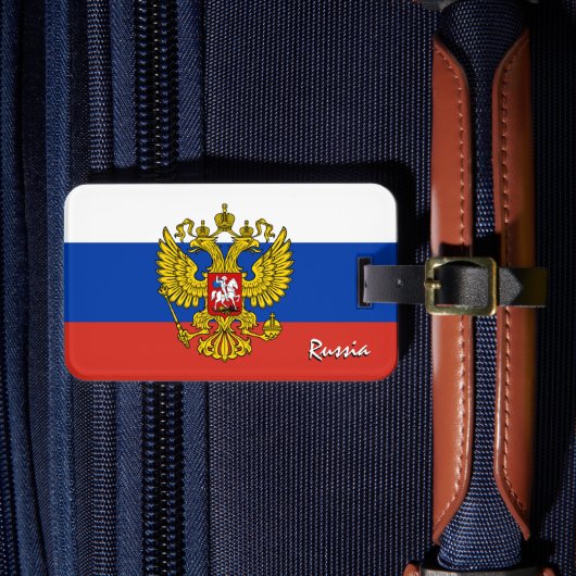 Russische Bagagelabel, patriottische Russische vla Bagagelabel (Voorkant Insitu 4)