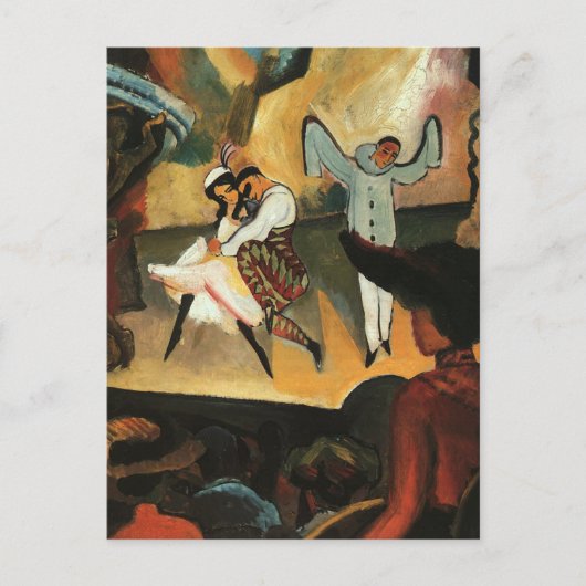 Russische ballet door August Macke Briefkaart (Voorkant)