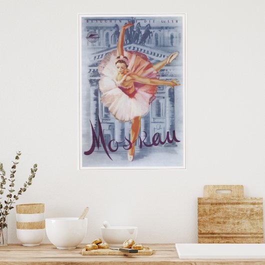 "Russische ballet" USSR Sovjet-Unie 1959 Poster (Keuken)