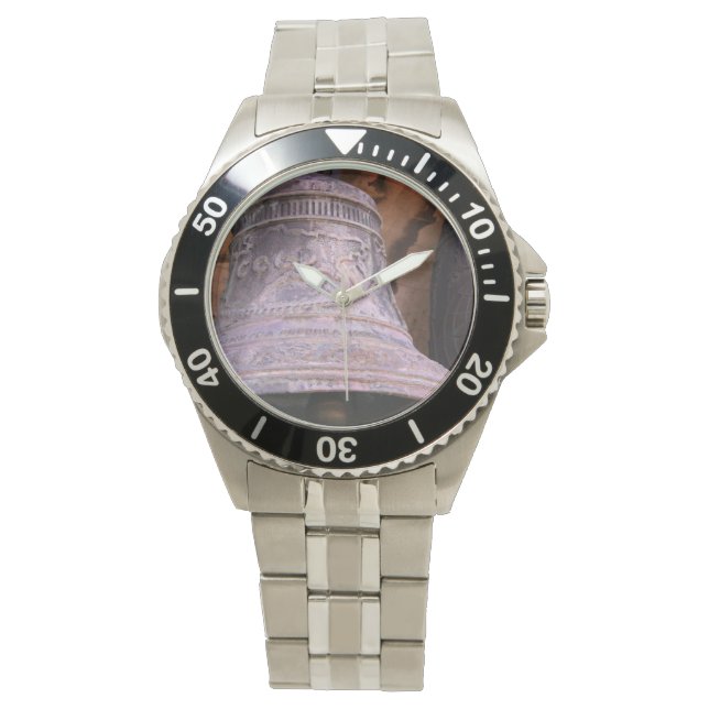 Russische Bell Foto Aangepaste Roestvrij stalen ar Horloge (Voorkant)