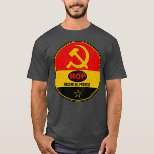 Russische benzine motorolie t-shirt