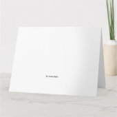 Russische Birthday-kaart met White Lily Flowers Kaart (Achterkant)