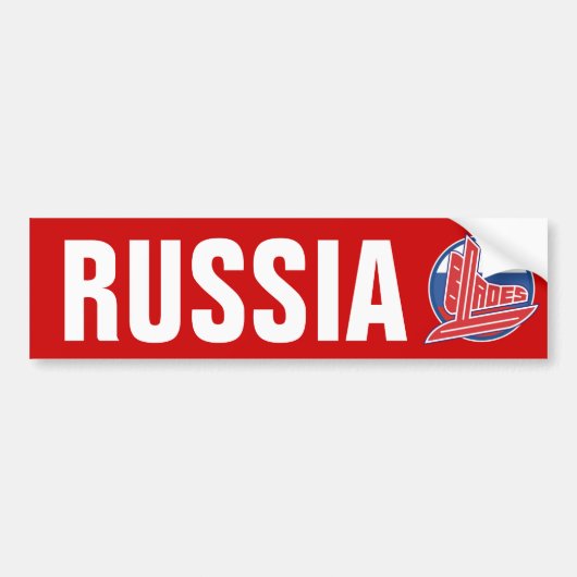 Russische blades bumpersticker (Voorkant)