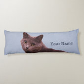 Russische blauwe kaart Naam toevoegen Lichaamskussen (Achterkant)