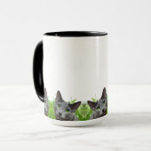 Russische blauwe kat Klassieke witte Mok (Voorkant links)