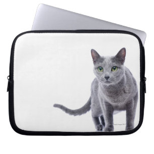 Russische blauwe kat laptop sleeve