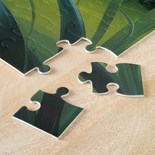 Russische Blauwe Kat Lente Bloemen Schilderen Legpuzzel (Zijkant)