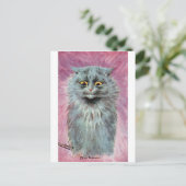Russische blauwe kat, Louis Wain Briefkaart (Staand voorkant)