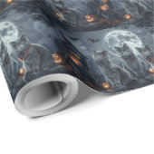 Russische Blauwe Katten Halloween Spooky Cadeaupapier (Rol Hoek)
