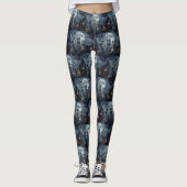 Russische Blauwe Katten Halloween Spooky Leggings (Voorkant)