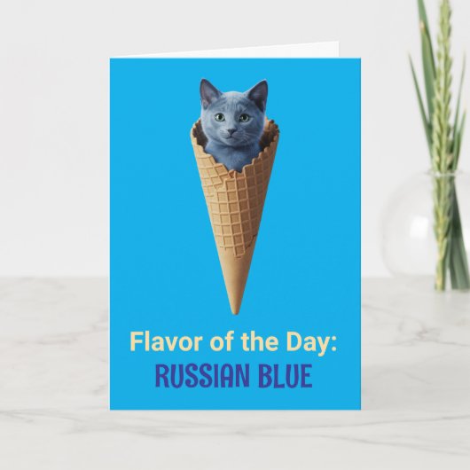 russische blauwe kegel kaart (Voorkant)