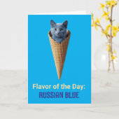 russische blauwe kegel kaart (Gele Bloem)