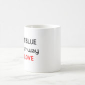 russische blauwe - liefdeskoffie - mok (Center)