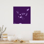 Russische blauwe Pop kunst Poster (Keuken)