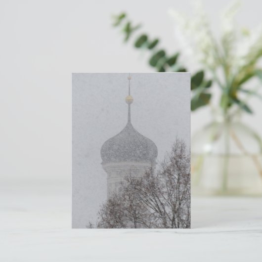 Russische blizzard briefkaart (Staand voorkant)