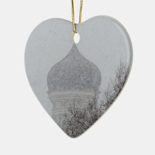 Russische blizzard keramisch ornament (Links)