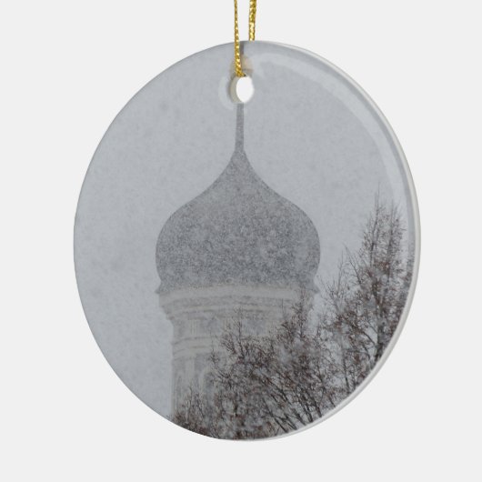 Russische blizzard keramisch ornament (Links)