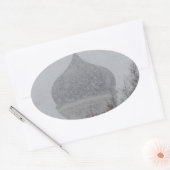 Russische blizzard ovale sticker (Envelop)