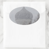 Russische blizzard ovale sticker (Tas)