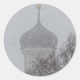 Russische blizzard ronde sticker