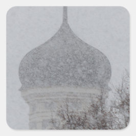 Russische blizzard vierkante sticker