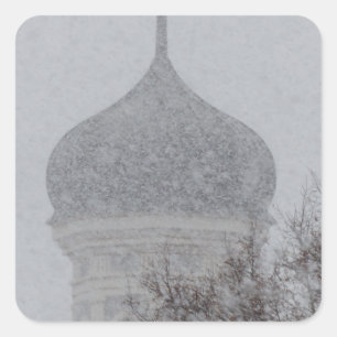 Russische blizzard vierkante sticker