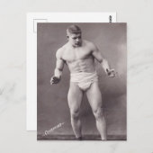 Russische Bodybuilder Briefkaart (Voorkant / Achterkant)