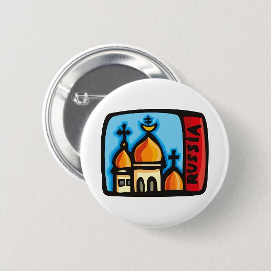 Russische Button (Voorkant /achterkant)