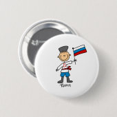 Russische Button (Voorkant /achterkant)